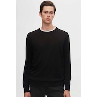 D's Damat Regular Fit Siyah Tüylenme Yapmayan Bisiklet Yaka Triko Kazak Siyah D's Damat Regular Fit Siyah Tüylenme Yapmayan Bisiklet Yaka Triko Kazak Siyah