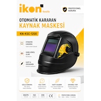 İkon Tools Otomatik Kararan Kaynak Maskesi Ayarlanabilir Kaynakçı Maskesi Tıg Mıg Mma Uyumlu İkon Tools Otomatik Kararan Kaynak Maskesi Ayarlanabilir Kaynakçı Maskesi Tıg Mıg Mma Uyumlu