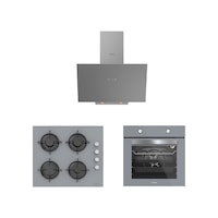 Silverline BO6501S01 + CS5349S01 +3481 Flam Gri Ankastre Set Silverline BO6501S01 + CS5349S01 +3481 Flam Gri Ankastre Set