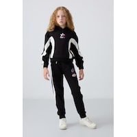 Tommylife Tommy Life Siyah Pamuklu İçi Tüylü Yumuşak Dokulu Standart Fit Baskılı Kız Çocuk Eşofman Takım - 75166 Siyah Tommylife Tommy Life Siyah Pamuklu İçi Tüylü Yumuşak Dokulu Standart Fit Baskılı Kız Çocuk Eşofman Takım - 75166 Siyah