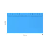 Isıya Dayanıklı Elektronik Tamir Matı Lehim Pedi 700 Mm X 400 Mm Mavi Isıya Dayanıklı Elektronik Tamir Matı Lehim Pedi 700 Mm X 400 Mm Mavi