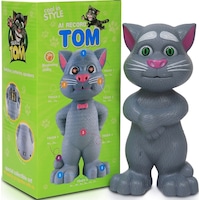Konuşan Kedi Tom Ses Kaydeden Müzikli 20 Cm