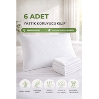 Formeya Fermuarlı 6 Adet Beyaz Yastık Koruyucu Çiçek Desen Formeya Fermuarlı 6 Adet Beyaz Yastık Koruyucu Çiçek Desen