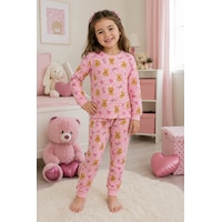 Durukoza %100 Pamuk Kız Çocuk Pijama Takımı Ayıcıklı 4 Mevsim Pembe Durukoza %100 Pamuk Kız Çocuk Pijama Takımı Ayıcıklı 4 Mevsim Pembe