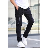 Madmext Siyah Kargo Cep Jogger Pantolon 5791 Siyah Madmext Siyah Kargo Cep Jogger Pantolon 5791 Siyah