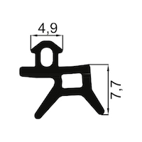 Pvc Kapı-Pencere Kasa Kanat Contası Pimapen Fitili Nat-05 10 M Siyah Pvc Kapı-Pencere Kasa Kanat Contası Pimapen Fitili Nat-05 10 M Siyah