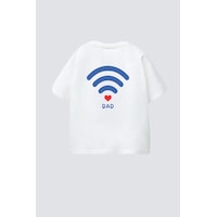 Monila Unisex Çocuk Pamuklu Bisiklet Yaka T-shirt Ekru - Lacivert Monila Unisex Çocuk Pamuklu Bisiklet Yaka T-shirt Ekru - Lacivert