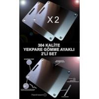 2 Adet Büyük Boy-paslanmaz Çelik Kesme Tahtası- Aayaklı-304 Metal 2 Adet Büyük Boy-paslanmaz Çelik Kesme Tahtası- Aayaklı-304 Metal