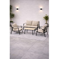 Mb Garden Furnıture Dream Balkon, Bahçe Takımı, Cafe, Metal Kanepe, Koltuk Takımı, Bahçe Mobilyası, 2+1+1 Sehpalı Bej Mb Garden Furnıture Dream Balkon, Bahçe Takımı, Cafe, Metal Kanepe, Koltuk Takımı, Bahçe Mobilyası, 2+1+1 Sehpalı Bej