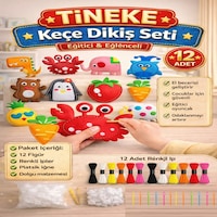 Tineke 12 Adet Çocuklar Için Kendin Yap Montessori Keçe Dikiş El Sanatları Seti 3 Yaş Üzeri Çocuklar Için 12 Tineke 12 Adet Çocuklar Için Kendin Yap Montessori Keçe Dikiş El Sanatları Seti 3 Yaş Üzeri Çocuklar Için 12