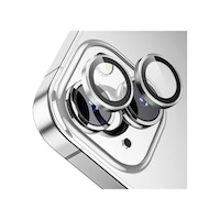 Buff Apple Uyumlu iPhone 15 / 15 Plus Kamera Metal Lens Koruyucu Gümüş Buff Apple Uyumlu iPhone 15 / 15 Plus Kamera Metal Lens Koruyucu Gümüş