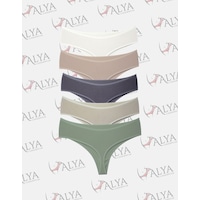 Alya Underwear Kadın Külot Yüksek Bel Tanga, Toparlayıcı - 2 Siyah, 1 Beyaz, 2 Ten S, M, L, Xl, 2xl - 5 Adet Çok Renkli P09 Alya Underwear Kadın Külot Yüksek Bel Tanga, Toparlayıcı - 2 Siyah, 1 Beyaz, 2 Ten S, M, L, Xl, 2xl - 5 Adet Çok Renkli P09