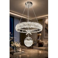 Kumandalı 3 Renk Işıklı Modern Sarkıt Led Avize Krom Kasa Salon,oda ,mutfak ,hol Kumandalı 3 Renk Işıklı Modern Sarkıt Led Avize Krom Kasa Salon,oda ,mutfak ,hol