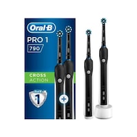 Oral-B Pro1 790 Black Edition Cross Action Şarj Edilebilir Diş Fırçası 2'li Oral-B Pro1 790 Black Edition Cross Action Şarj Edilebilir Diş Fırçası 2'li