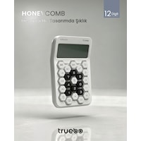 Truebo HoneyComb Beyaz Renkli Hesap Makinesi Truebo HoneyComb Beyaz Renkli Hesap Makinesi