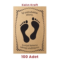 Kraft 120gr Ayak İzi Oto Paspas Kağıdı 100 Adet - 35x50cm - Kalın Kraft 120gr Ayak İzi Oto Paspas Kağıdı 100 Adet - 35x50cm - Kalın