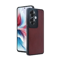 Newface Oppo Reno 11f Kılıf Aras Deri Kapak - Bordo Newface Oppo Reno 11f Kılıf Aras Deri Kapak - Bordo