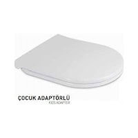 Nkp Twin Çocuk Adaptörlü Yavaş Kapanır Klozet Kapağı 0350 Nkp Twin Çocuk Adaptörlü Yavaş Kapanır Klozet Kapağı 0350