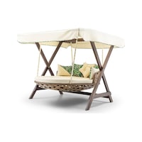 Dominik Swing Ahşap Rattan Salıncak Dış Mekan Bahçe Balkon Ve Ter Ceviz Dominik Swing Ahşap Rattan Salıncak Dış Mekan Bahçe Balkon Ve Ter Ceviz