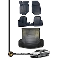 Fiat Linea Havuzlu 3d Paspas+bagaj Havuzu İkili Set