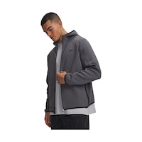 Under Armour Ua Unstoppable Flc Fz Mens Castlerock / / Black 6013431-025 Gri Under Armour Ua Unstoppable Flc Fz Mens Castlerock / / Black 6013431-025 Gri