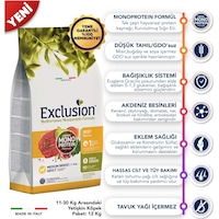 Exclusion Monoprotein Düşük Tahıllı Sığır Etli ve Narlı Orta Irk Yetişkin Köpek Maması 12 KG Exclusion Monoprotein Düşük Tahıllı Sığır Etli ve Narlı Orta Irk Yetişkin Köpek Maması 12 KG