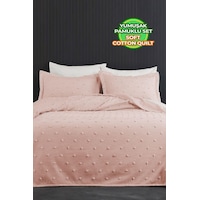 Evlen Home Ash Pike Takımı Yatak Örtüsü Seti Çift Kişilik Pamuklu 3 Parça Yumuşak Günlük Pudra Evlen Home Ash Pike Takımı Yatak Örtüsü Seti Çift Kişilik Pamuklu 3 Parça Yumuşak Günlük Pudra