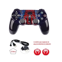 Playstation Dualshock 4 V2 Ps4 Oyun Kolu Spıder-man Pc + Ps4 1.5mt Şarj Kablosu Ve Analog Koruyucu Playstation Dualshock 4 V2 Ps4 Oyun Kolu Spıder-man Pc + Ps4 1.5mt Şarj Kablosu Ve Analog Koruyucu