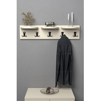 Askılık Duvar Elbise Askılığı Portmanto 80 Cm Krem Diğer Askılık Duvar Elbise Askılığı Portmanto 80 Cm Krem Diğer