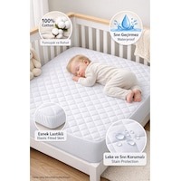 Formeya Pamuk Kapitone Fitted Sıvı Geçirmez Bebek Çocuk Alezi Formeya Pamuk Kapitone Fitted Sıvı Geçirmez Bebek Çocuk Alezi