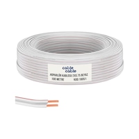 Cable Cable Elektrik Kablosu Kordon 2X0.75 Beyaz 100Mt Cable Cable Elektrik Kablosu Kordon 2X0.75 Beyaz 100Mt