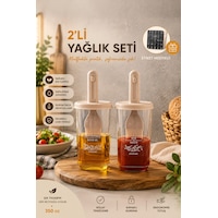 Porsima 0520 2'li Etiketli Silikon Fırçalı Yağlık Sosluk Cappucci Porsima 0520 2'li Etiketli Silikon Fırçalı Yağlık Sosluk Cappucci