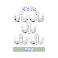 Noktalı Portmanto Vestiyer Duvar Dolap Elbise Askısı Krom Metal Mobilya Kapı Askılığı Askılık 5 Adet Krom Noktalı Portmanto Vestiyer Duvar Dolap Elbise Askısı Krom Metal Mobilya Kapı Askılığı Askılık 5 Adet Krom