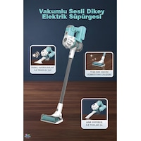 3'ü 1 Arada Sesli Vakumlu Çekme Özellikli Elektrikli Oyuncak Dikey Süpürge Mavi Renk 3'ü 1 Arada Sesli Vakumlu Çekme Özellikli Elektrikli Oyuncak Dikey Süpürge Mavi Renk