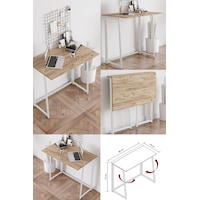 FahrettinKüçük Work001 Katlanır Çalışma Masas 120 CM Beyaz41 FahrettinKüçük Work001 Katlanır Çalışma Masas 120 CM Beyaz41