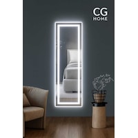Biga Ledli Ayna, Dekoratif Ayna, Led Ayna, Salon Aynası, Konsol Aynası 144x36 Cm 140 Beyaz Biga Ledli Ayna, Dekoratif Ayna, Led Ayna, Salon Aynası, Konsol Aynası 144x36 Cm 140 Beyaz
