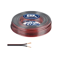 50 Metre Hoparlör Ses Elektrik Kablosu 2X0.75 Siyah 50 Metre Hoparlör Ses Elektrik Kablosu 2X0.75 Siyah