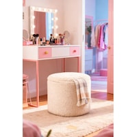 Sandıklı Peluş Puf 40x40x42 Cm Dekoratif Oturma Pufu Makyaj Masası Taburesi Çok Renkli Sandıklı Peluş Puf 40x40x42 Cm Dekoratif Oturma Pufu Makyaj Masası Taburesi Çok Renkli