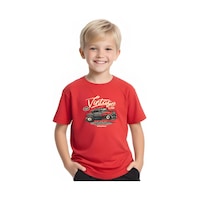 Fyk Kids Erkek Çocuk Yuvarlak Yaka Baskılı T-shirt Kırmızı Fyk Kids Erkek Çocuk Yuvarlak Yaka Baskılı T-shirt Kırmızı