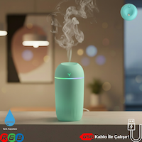 420ml Rgb Işıklı Mini Sessiz Usb Hava Nemlendirici & Aroma Difüzör 420ml Rgb Işıklı Mini Sessiz Usb Hava Nemlendirici & Aroma Difüzör