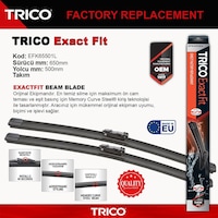 Trico Exactfıt Takım Silecek Seti 650/500mm Trico Exactfıt Takım Silecek Seti 650/500mm