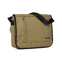 Strong Bag Unısex Kanvas Postacı Çantası Askılı Omuz Çantası Okul Çantası Körüklü Çapraz Çanta Pst01 Hardal Sarısı Hardal Sarısı