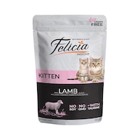 Felicia Kuzulu Tahılsız Pouch Konserve Yavru Kedi Maması 85 G Felicia Kuzulu Tahılsız Pouch Konserve Yavru Kedi Maması 85 G