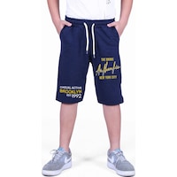 Fyk Kids Authentic Broklyn Baskılı, Erkek Çocuk Kapri&şort Lacivert Fyk Kids Authentic Broklyn Baskılı, Erkek Çocuk Kapri&şort Lacivert