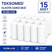 Teksomed Elastik Sargı Bezi 10cm X 4 Metre 15 Adet Teksomed Elastik Sargı Bezi 10cm X 4 Metre 15 Adet