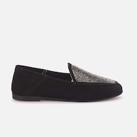 Kemal Tanca Kadın Loafer 620-003f Siyah Süet Kemal Tanca Kadın Loafer 620-003f Siyah Süet