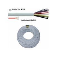 100 Mt Cca Dt 8 Diyafon Kablosu 8 X0.22 Mikron 100 Mt Cca Dt 8 Diyafon Kablosu 8 X0.22 Mikron