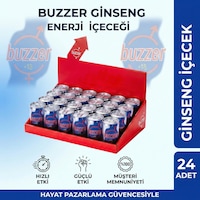 Buzzer Ginseng Enerji Içeceği +18 - 24'lü Ekonomik Dev Set Buzzer Ginseng Enerji Içeceği +18 - 24'lü Ekonomik Dev Set