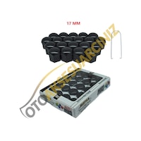 A Kalite Mefsa Bijon Kapağı Düz 17 Mm Siyah 20 Li Set A Kalite Mefsa Bijon Kapağı Düz 17 Mm Siyah 20 Li Set
