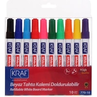 Kraf Tahta Kalemi Doldurabilir 10 Renk 770-10 Kraf Tahta Kalemi Doldurabilir 10 Renk 770-10